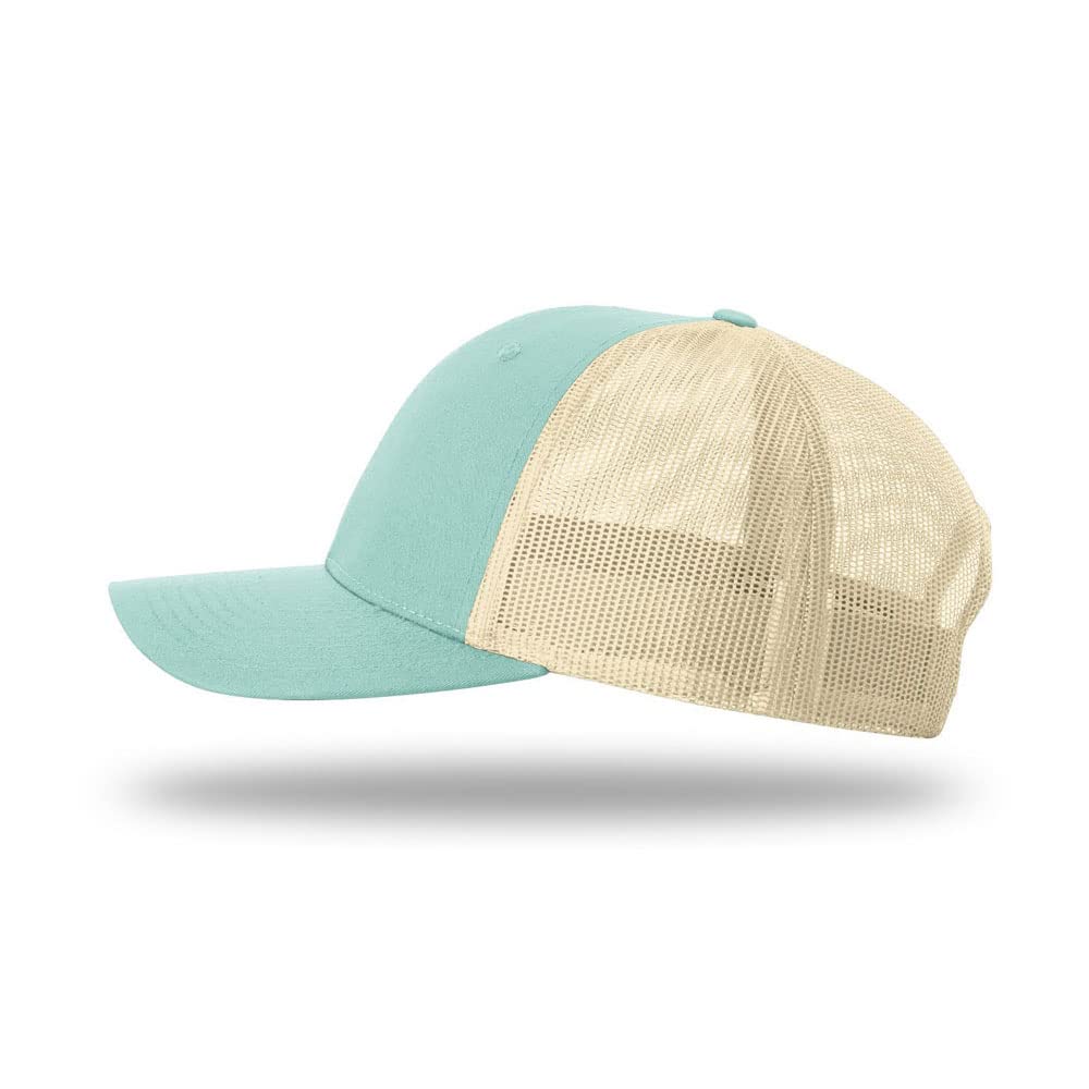 115-richardson-cap-low-pro-trucker-aruba-blue-birch.jpg image 4