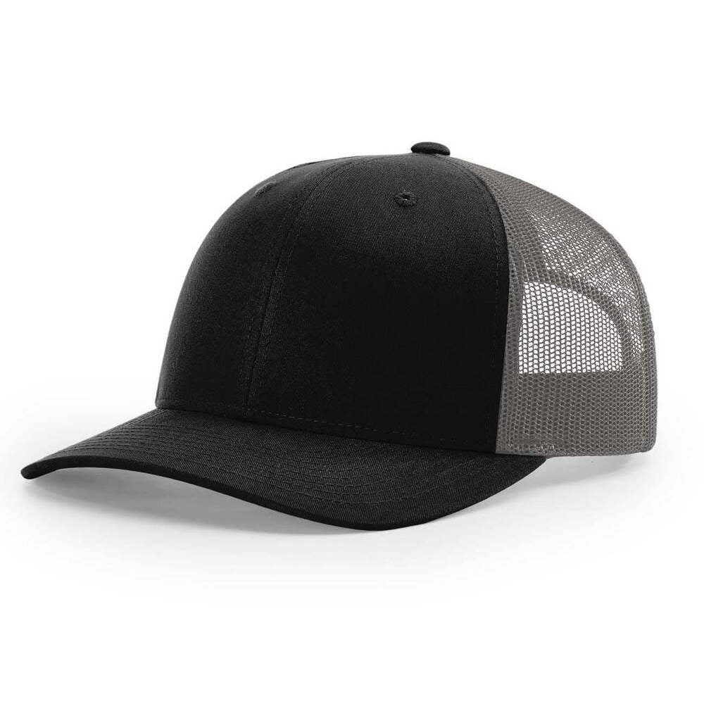 115-richardson-cap-low-pro-trucker-black-charcoal.jpg image