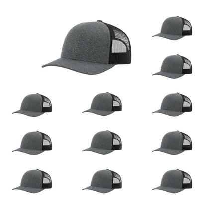 115-richardson-cap-low-pro-trucker-black-heather-black-pk-12.jpg image