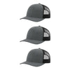 115-richardson-cap-low-pro-trucker-black-heather-black-pk-3.jpg image