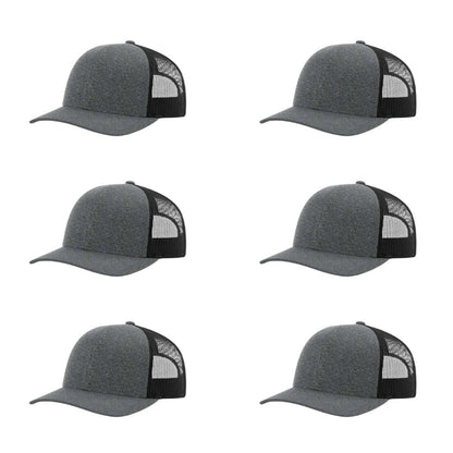 115-richardson-cap-low-pro-trucker-black-heather-black-pk-6.jpg image