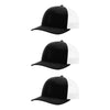 115-richardson-cap-low-pro-trucker-black-white-pk-3.jpg image