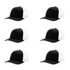 115-richardson-cap-low-pro-trucker-black-white-pk-6.jpg image