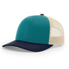 115-richardson-cap-low-pro-trucker-blue-teal-birch-navy.jpg image