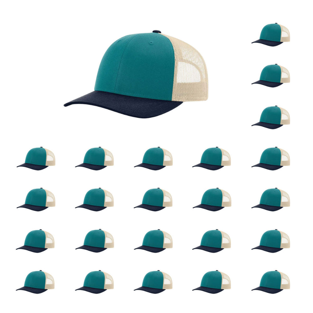 115-richardson-cap-low-pro-trucker-blue-teal-birch-navy-pk-24.jpg image