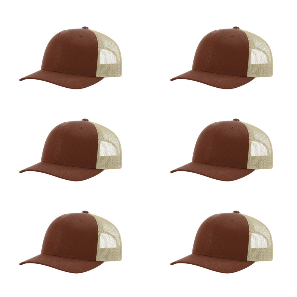 115-richardson-cap-low-pro-trucker-brown-khaki-pk-6.jpg image