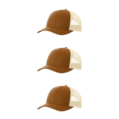 115-richardson-cap-low-pro-trucker-caramel-birch-pk-3.jpg image