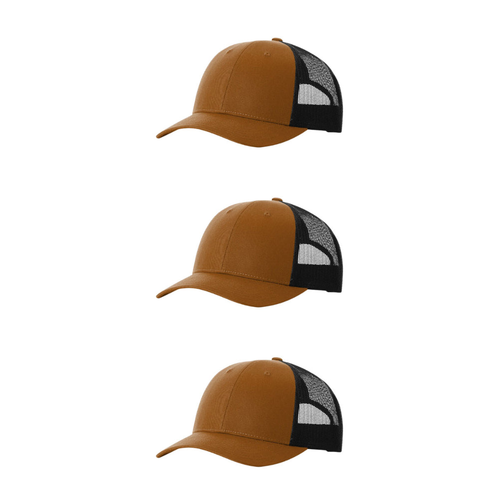 115-richardson-cap-low-pro-trucker-caramel-black-pk-3.jpg image