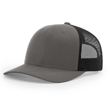 115-richardson-cap-low-pro-trucker-charcoal-black.jpg image