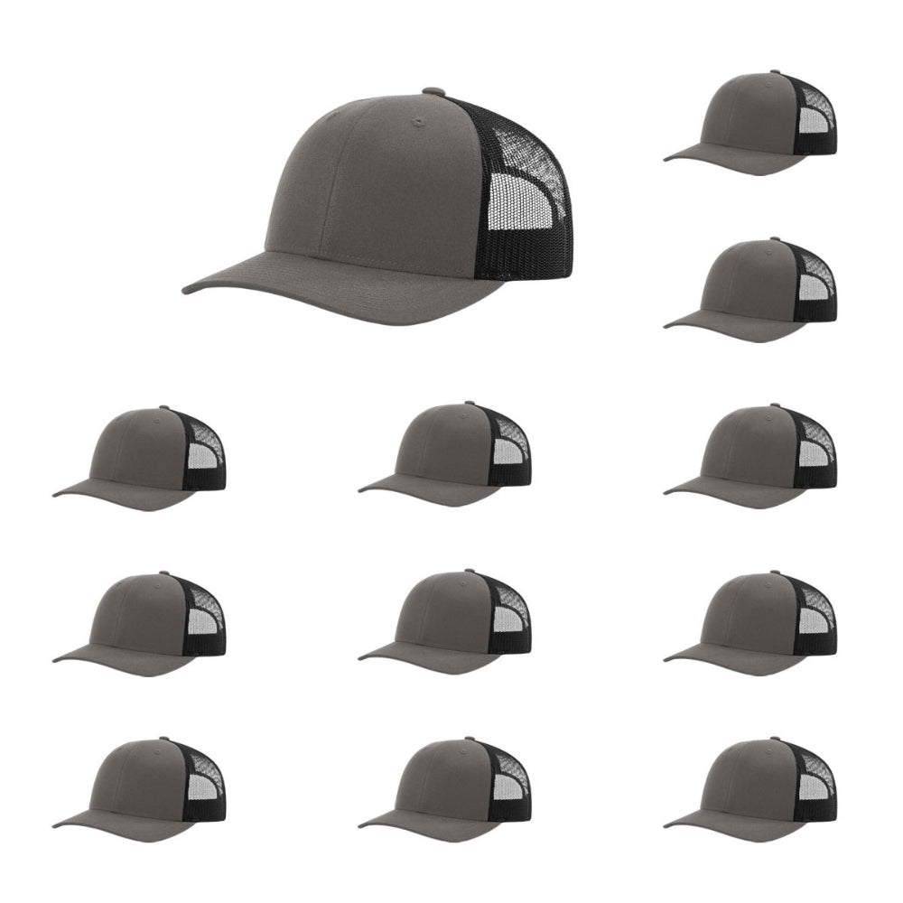 115-richardson-cap-low-pro-trucker-charcoal-black-pk-12.jpg image