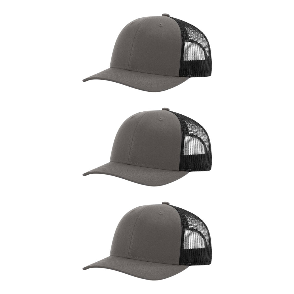 115-richardson-cap-low-pro-trucker-charcoal-black-pk-3.jpg image