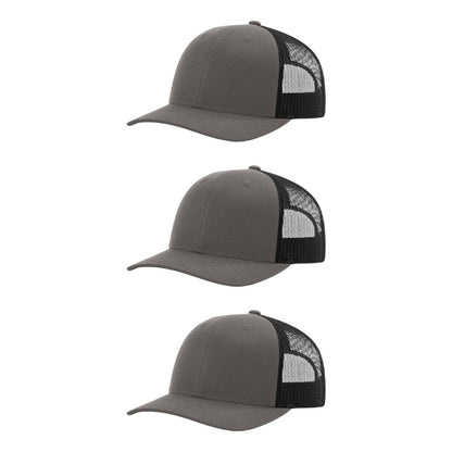 115-richardson-cap-low-pro-trucker-charcoal-black-pk-3.jpg image
