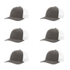 115-richardson-cap-low-pro-trucker-charcoal-white-pk-6.jpg image