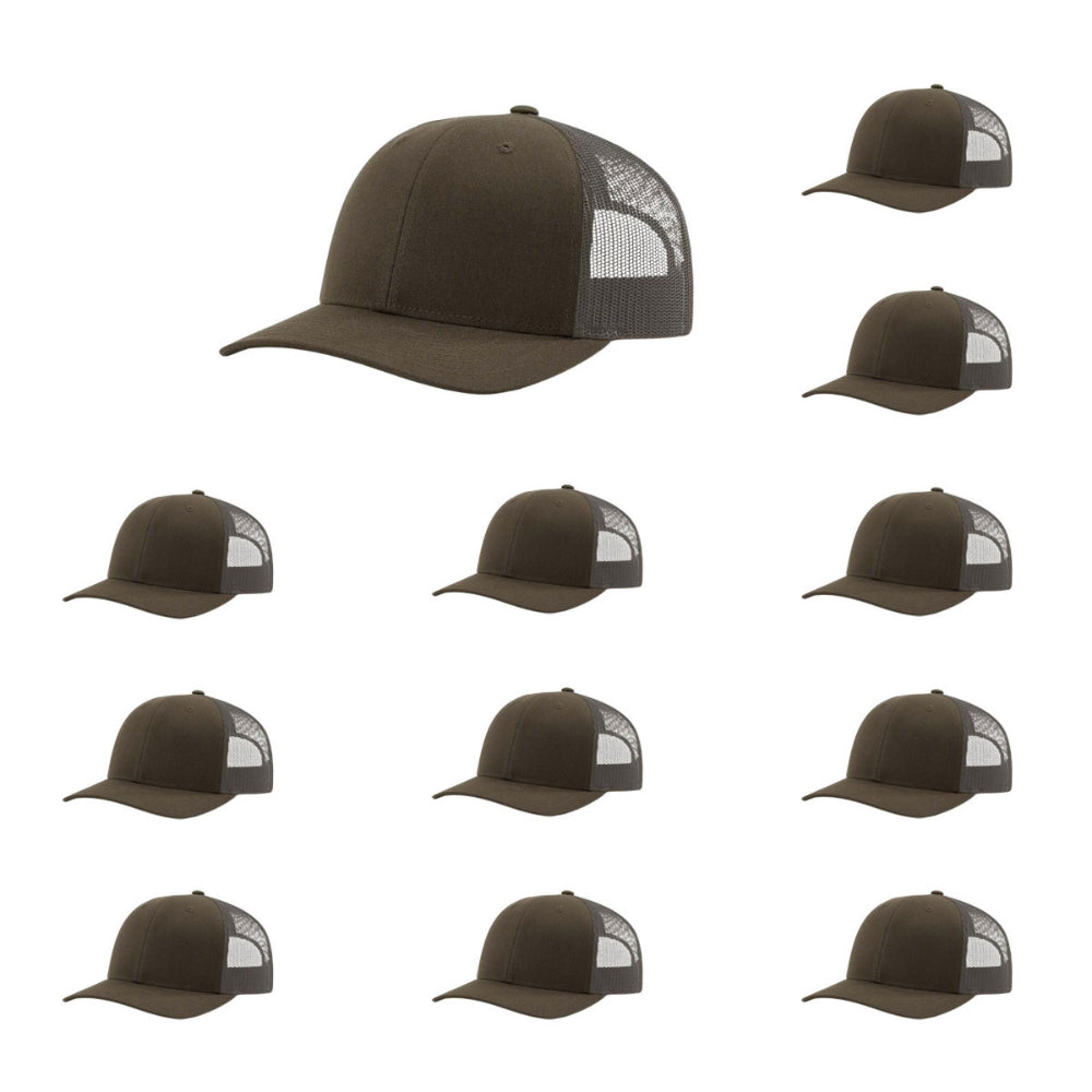 115-richardson-cap-low-pro-trucker-chocolate-chip-grey-brown-pk-12.jpg image