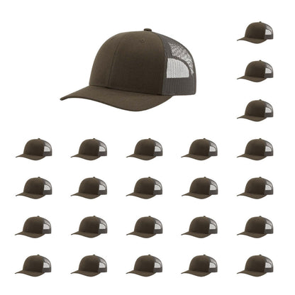 115-richardson-cap-low-pro-trucker-chocolate-chip-grey-brown-pk-24.jpg image