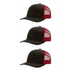 115-richardson-cap-low-pro-trucker-coffee-claret-pk-3.jpg image
