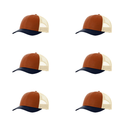 115-richardson-cap-low-pro-trucker-dark-orange-birch-navy-pk-6.jpg image