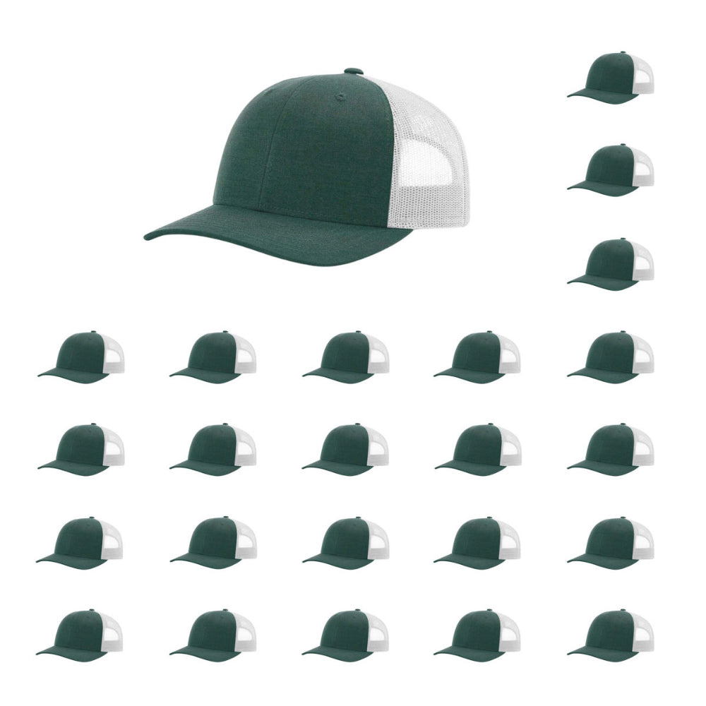 115-richardson-cap-low-pro-trucker-heather-dark-green-light-grey-pk-24.jpg image