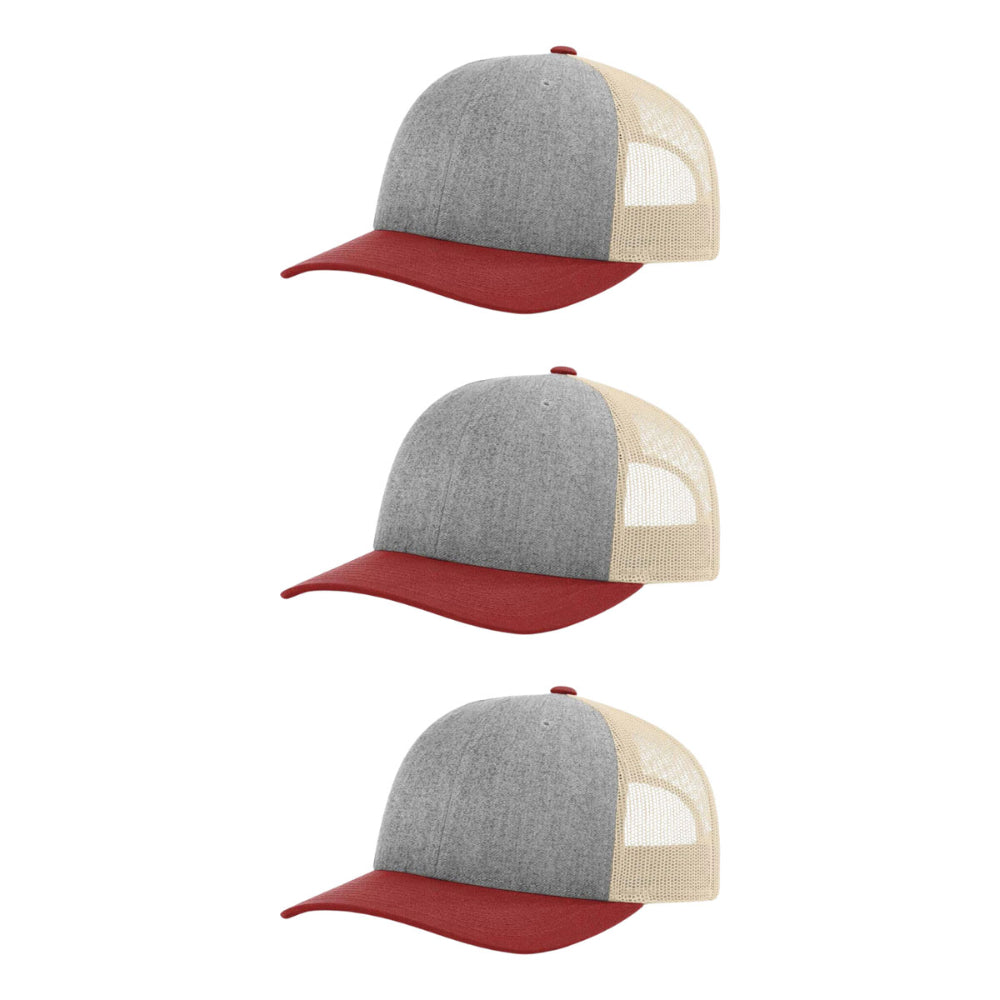 115-richardson-cap-low-pro-trucker-heather-grey-birch-cardinal-pk-3.jpg image