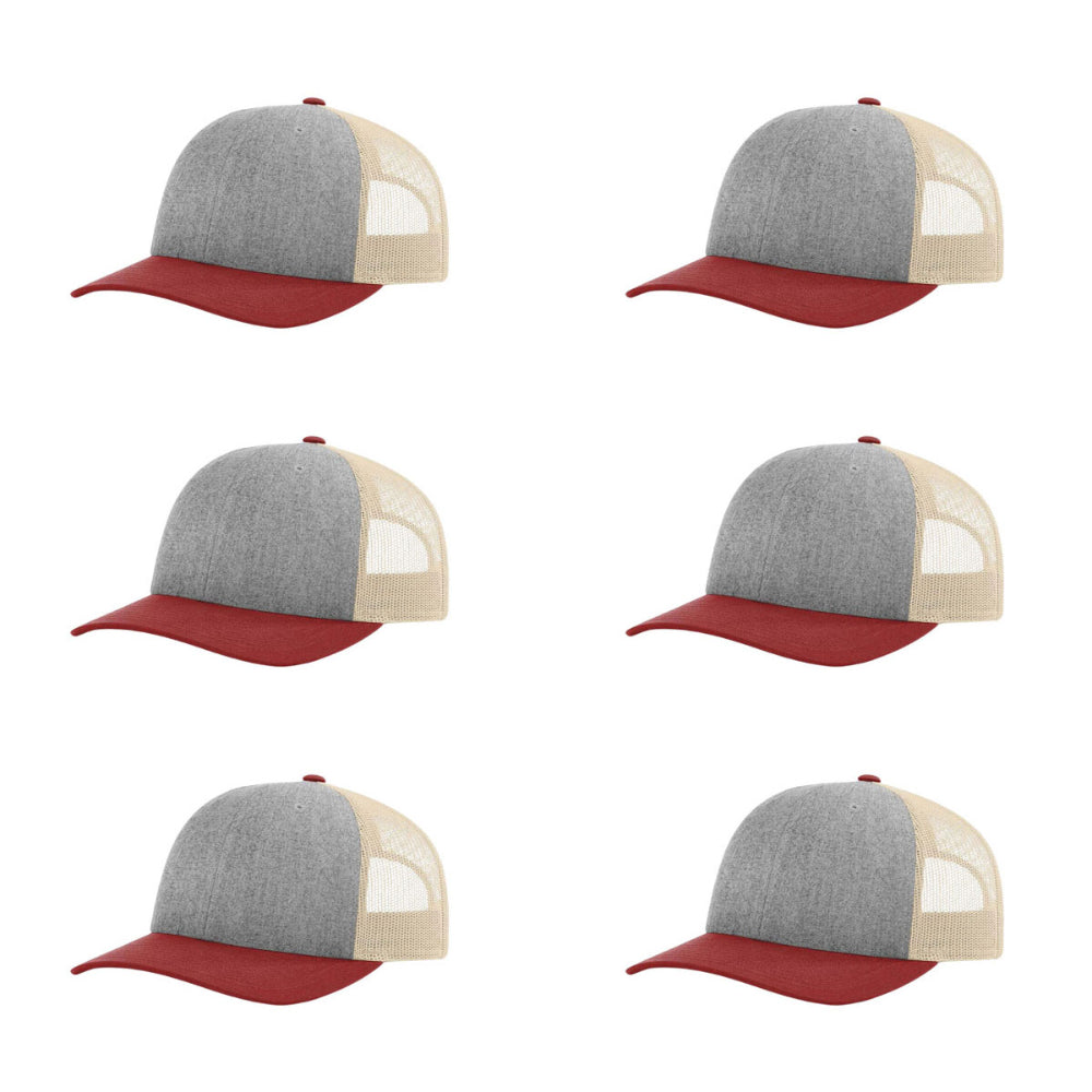 115-richardson-cap-low-pro-trucker-heather-grey-birch-cardinal-pk-6.jpg image
