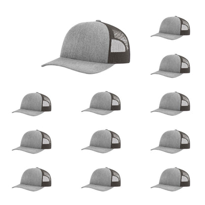 115-richardson-cap-low-pro-trucker-heather-grey-dark-charcoal-pk-12.jpg image