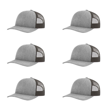 115-richardson-cap-low-pro-trucker-heather-grey-dark-charcoal-pk-6.jpg image