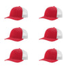 115-richardson-cap-low-pro-trucker-heather-red-light-grey-pk-6.jpg image