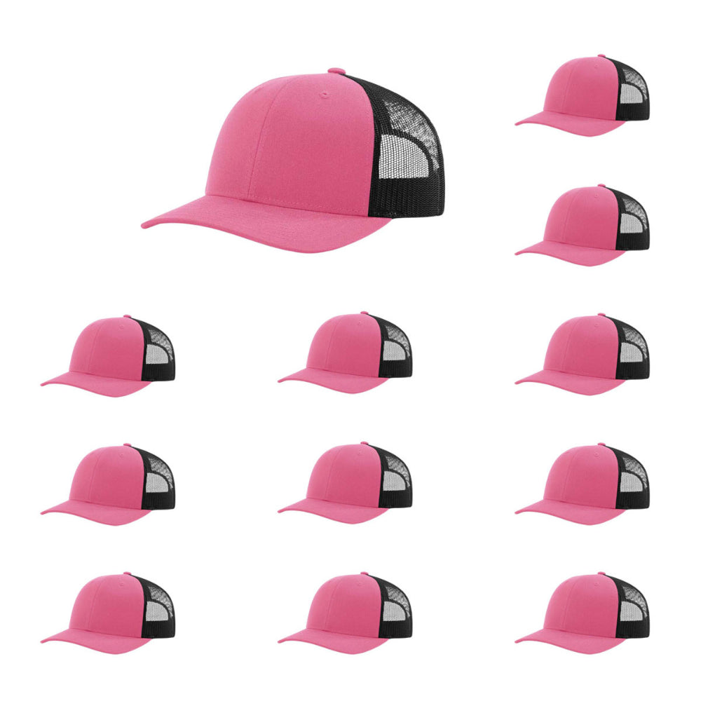 115-richardson-cap-low-pro-trucker-hot-pink-black-pk-12.jpg image