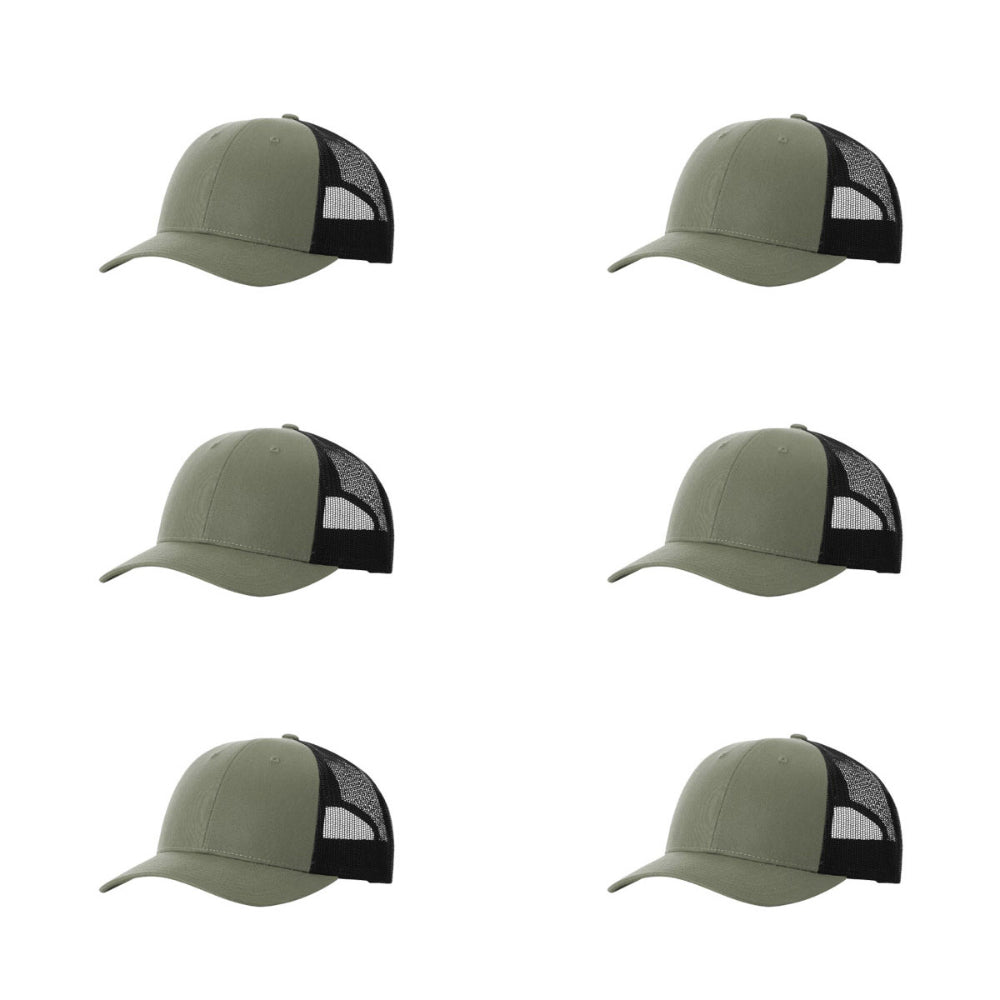 115-richardson-cap-low-pro-trucker-loden-black-pk-6.jpg image