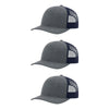 115-richardson-cap-low-pro-trucker-navy-heather-navy-pk-3.jpg image