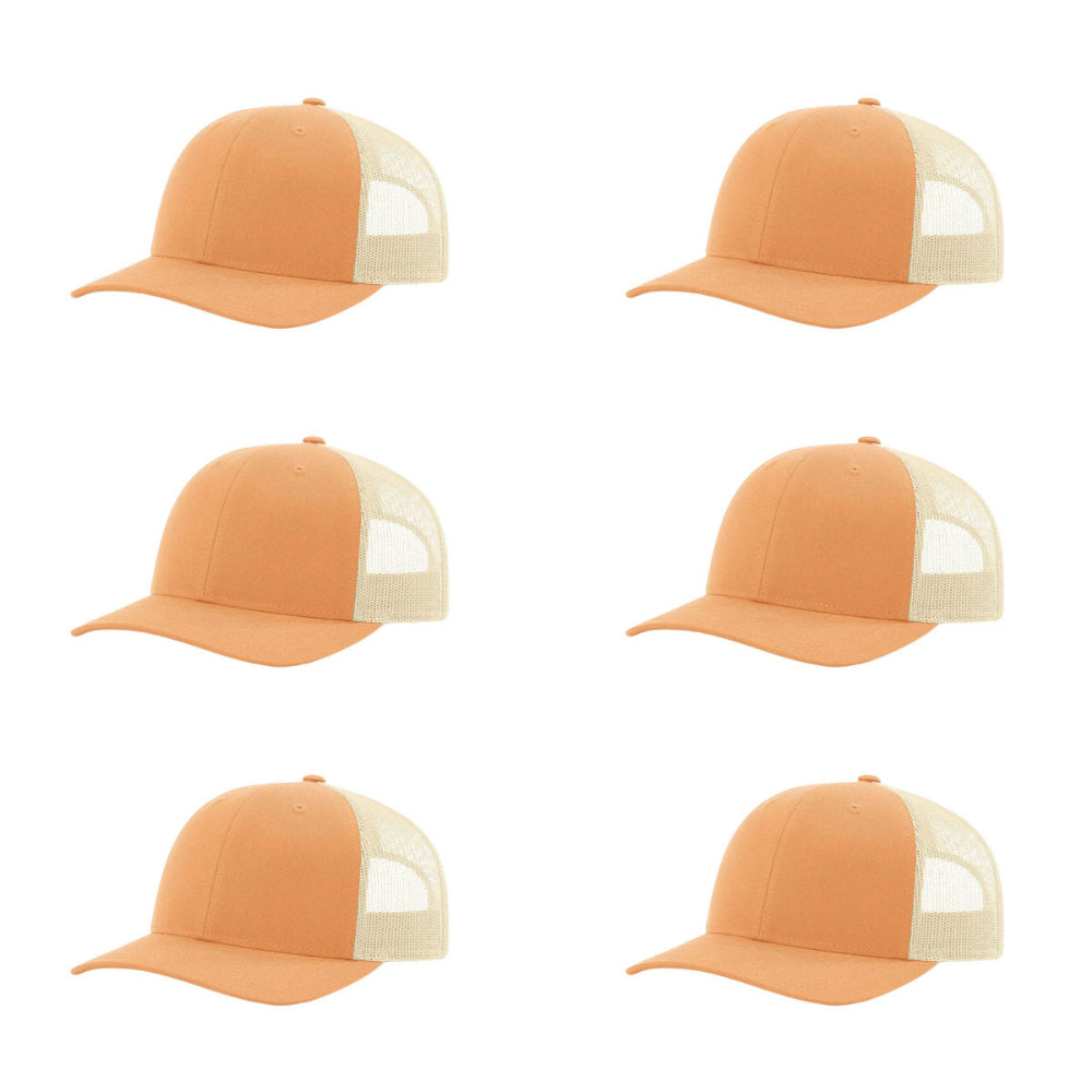 115-richardson-cap-low-pro-trucker-peach-birch-pk-6.jpg image