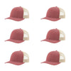 115-richardson-cap-low-pro-trucker-red-heather-birch-pk-6.jpg image