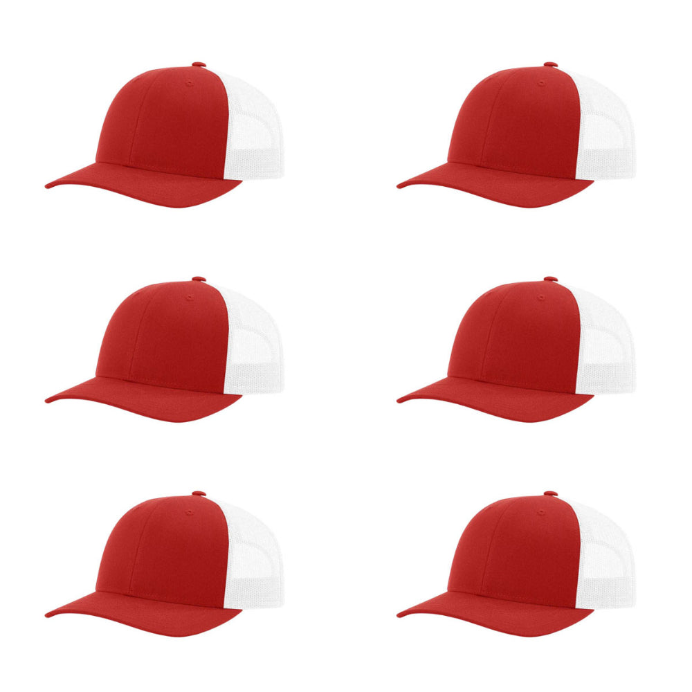115-richardson-cap-low-pro-trucker-red-white-pk-6.jpg image