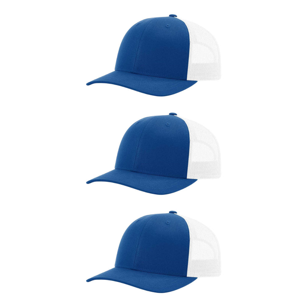 115-richardson-cap-low-pro-trucker-royal-white-pk-3.jpg image