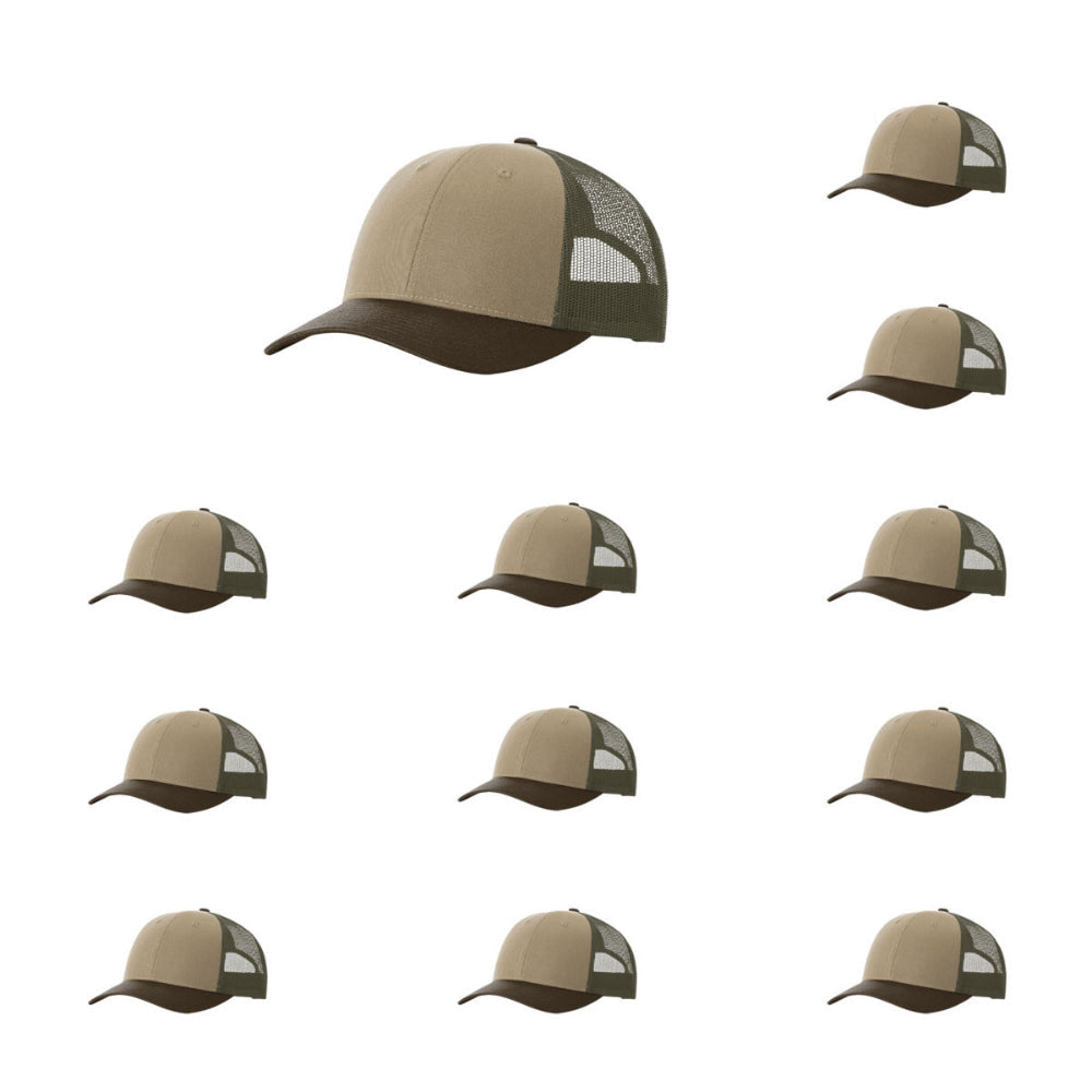 115-richardson-cap-low-pro-trucker-tan-loden-brown-pk-12.jpg image