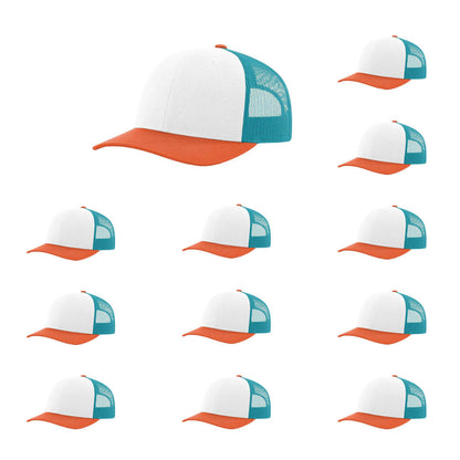 115-richardson-cap-low-pro-trucker-white-blue-hawaiian-pale-orange-pk-12.jpg image
