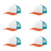 115-richardson-cap-low-pro-trucker-white-blue-hawaiian-pale-orange-pk-6.jpg image