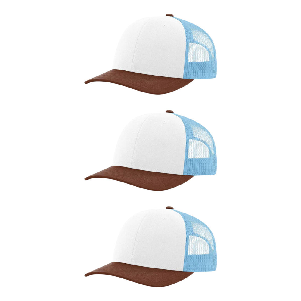 115-richardson-cap-low-pro-trucker-white-columbia-blue-brown-pk-3.jpg image