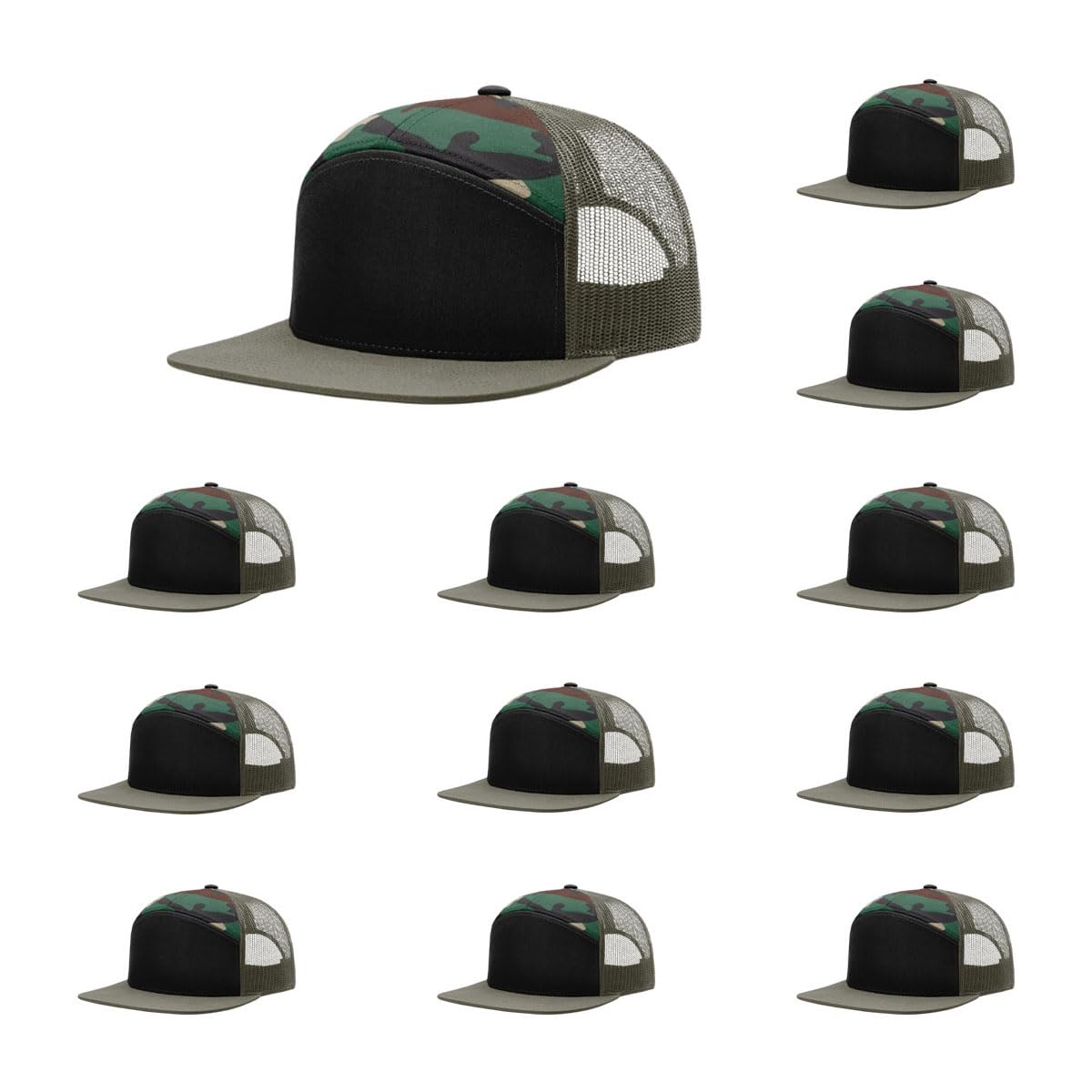 Richardson 168 & 168P 7-Panel Hi-Profile Trucker Hat