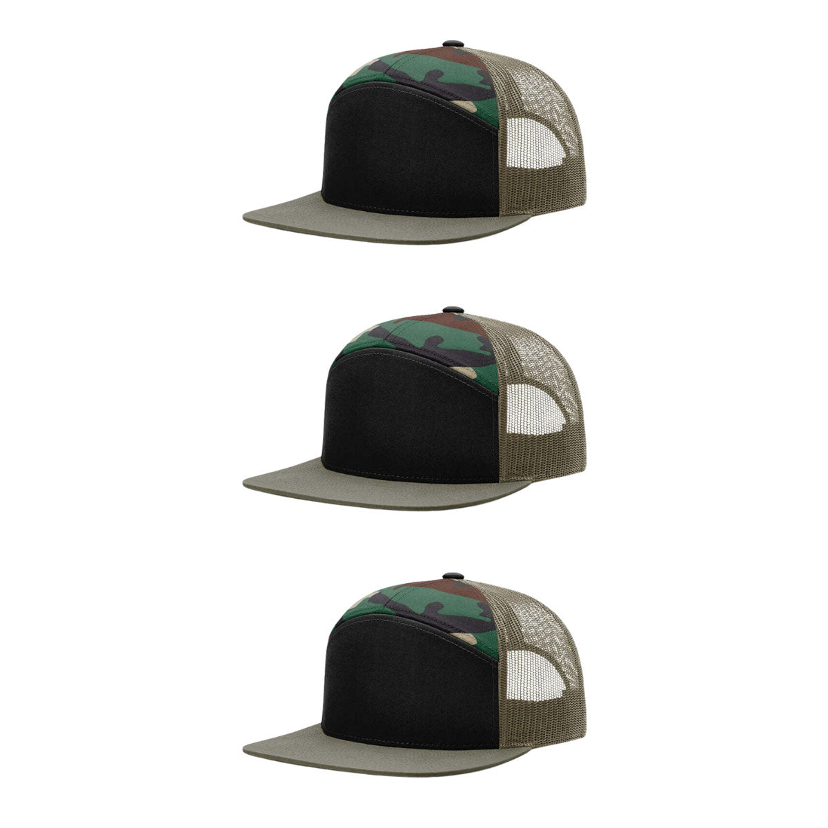 Richardson 168 & 168P 7-Panel Hi-Profile Trucker Hat