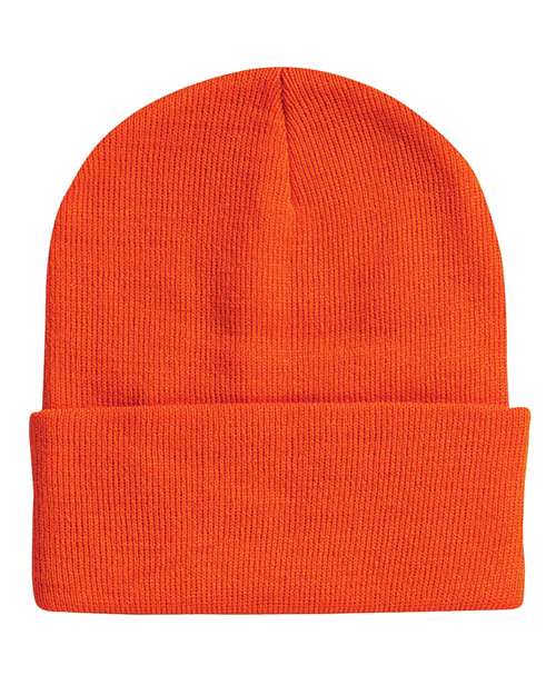 Sportsman 12" Solid Cuffed Beanie - SP12