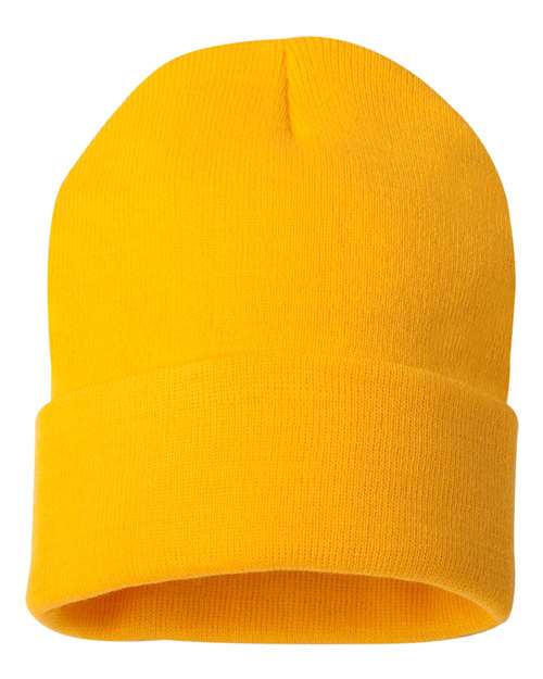 Sportsman 12" Solid Cuffed Beanie - SP12