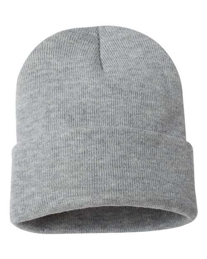 Sportsman 12" Solid Cuffed Beanie - SP12