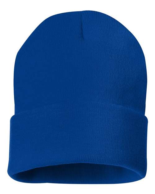 Sportsman 12" Solid Cuffed Beanie - SP12