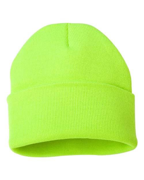 Sportsman 12" Solid Cuffed Beanie - SP12