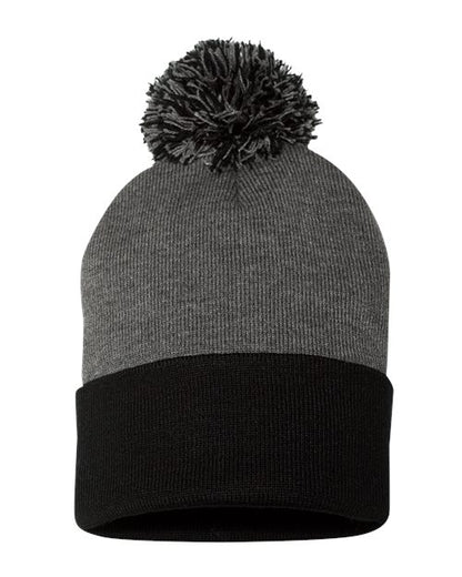 Sportsman 12" Pom-Pom Cuffed Beanie