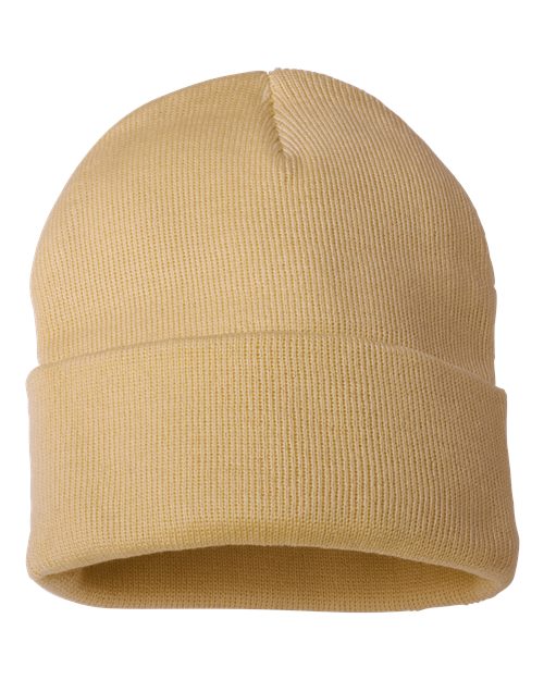 Sportsman 12" Solid Cuffed Beanie - SP12