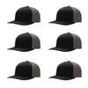 Richardson 312 Twill Back Classic Trucker- Blk Char PK 6