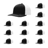 Richardson 312 Twill Back Classic Trucker- Blk Wht PK 12