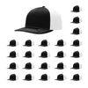 Richardson 312 Twill Back Classic Trucker- Blk Wht PK 24